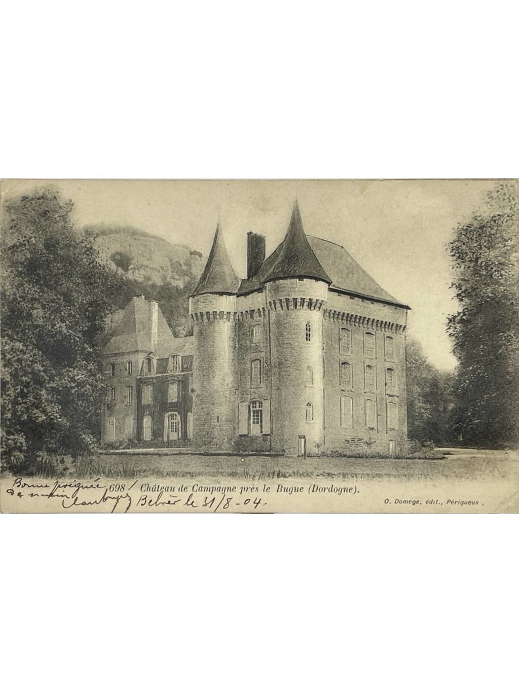 Recto de la carte postale