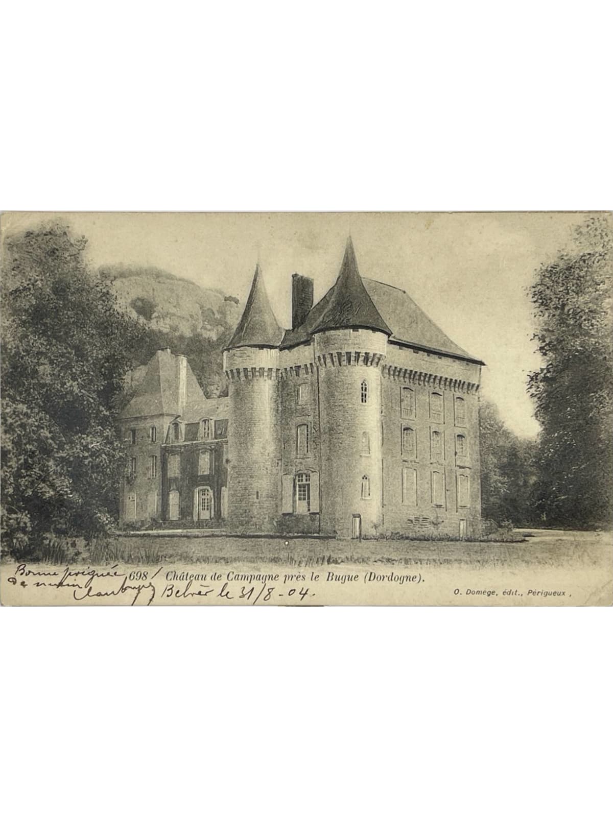 Recto de la carte postale