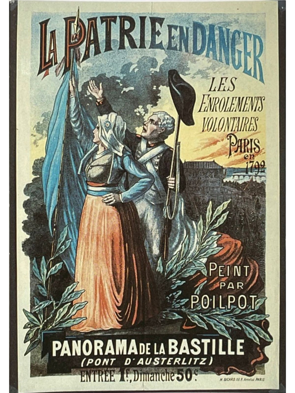 Recto de la carte postale