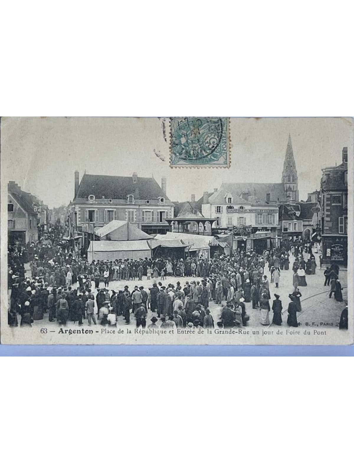Recto de la carte postale