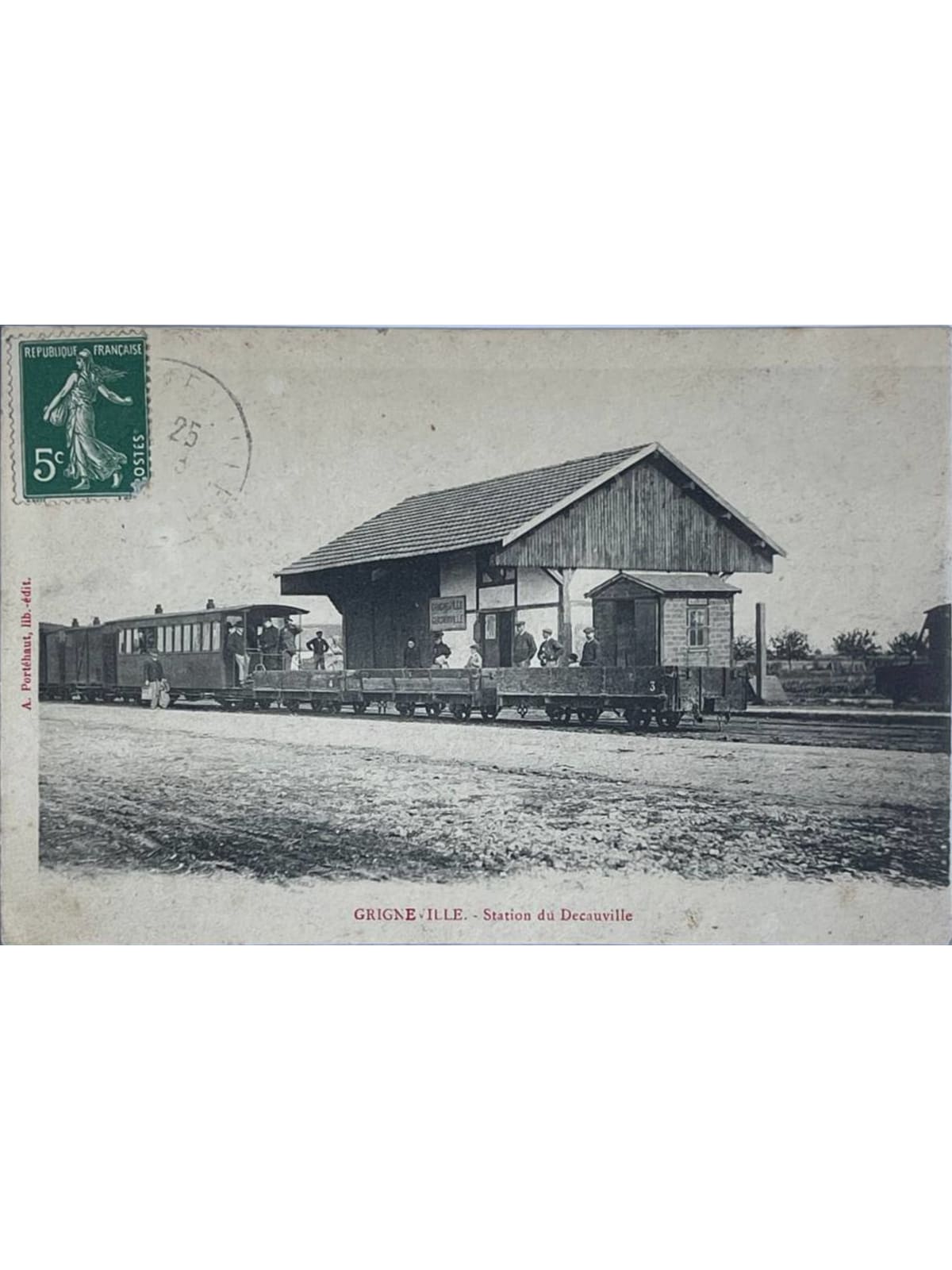 Recto de la carte postale