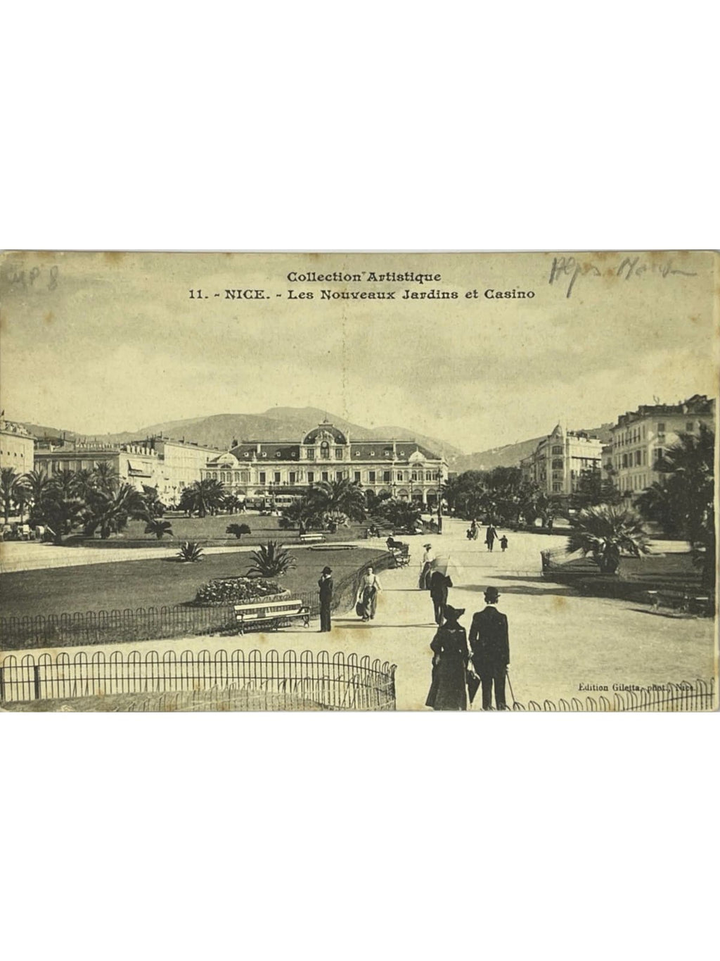 Recto de la carte postale
