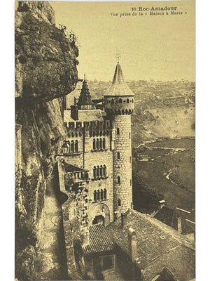 Rocamadour – Vue prise de la Maison à Marie, sanctuaire – CPA n° 20