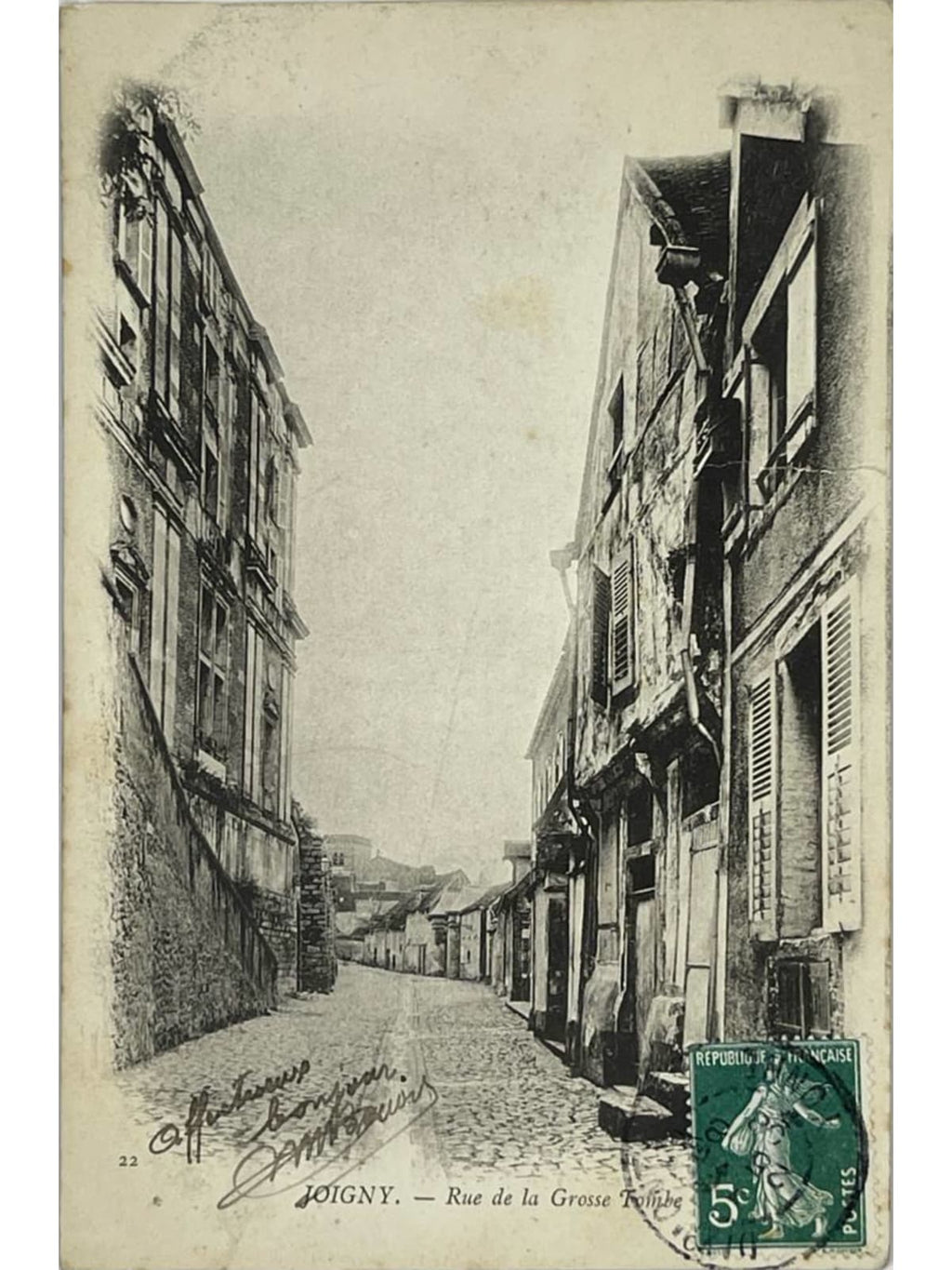 Recto de la carte postale