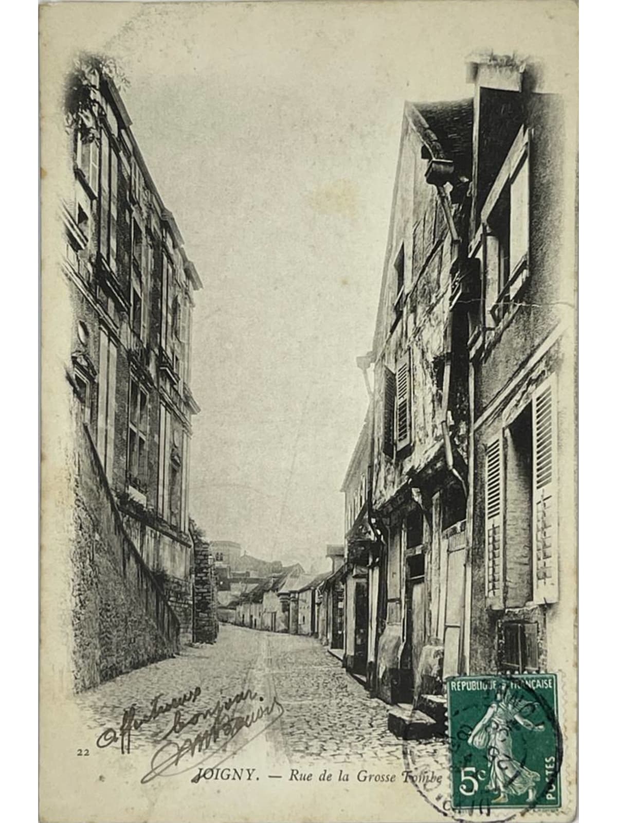 Recto de la carte postale