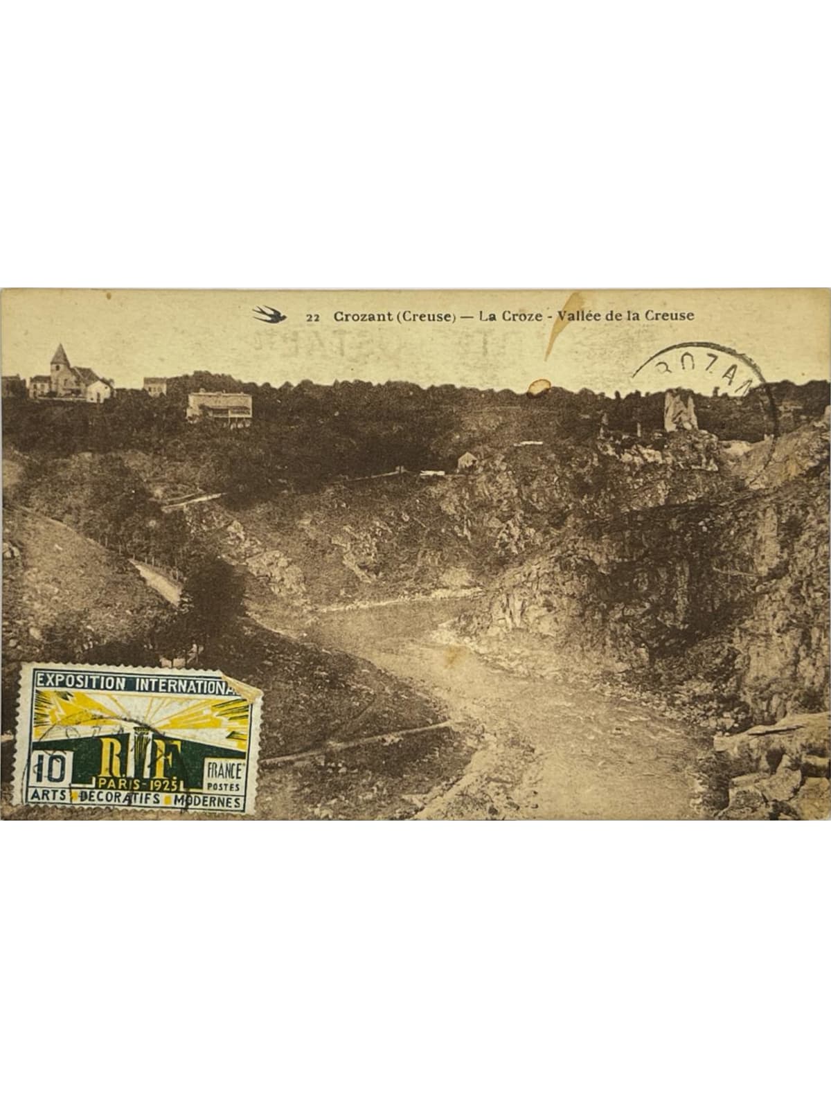 Recto de la carte postale