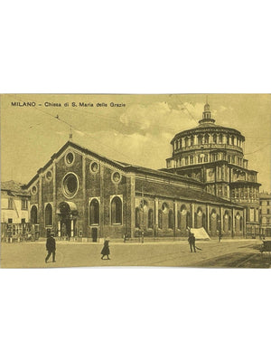 Milan – Église Santa Maria delle Grazie – Carte postale ancienne