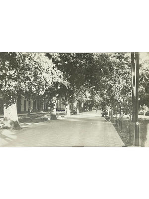 Carte postale – Rengo au Chili – Paseo de la Plaza de Armas – Carte-photo ancienne