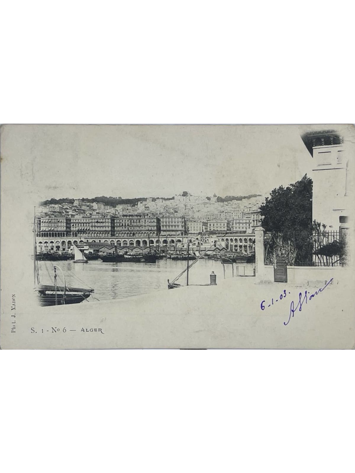 Recto de la carte postale