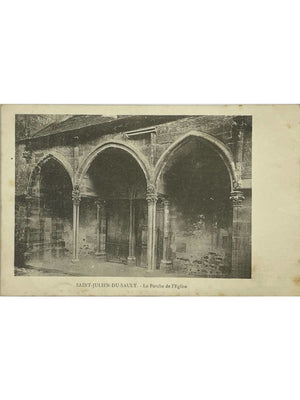 Saint-Julien-du-Sault (89) – Le porche de l’église – CPA ancienne