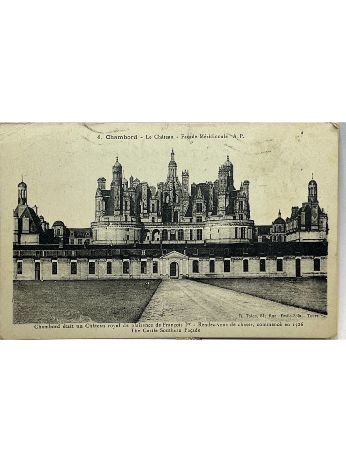 Recto de la carte postale
