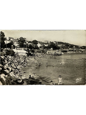 Toulon-Mourillon – Plage du Lido animée – CPSM n°864, années 1950