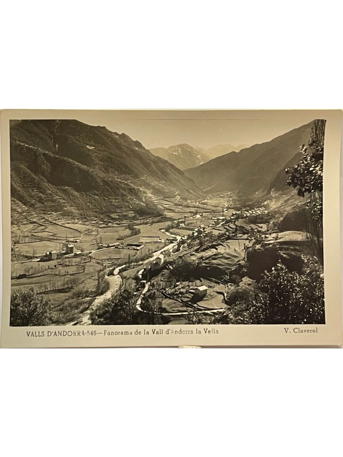 Recto de la carte postale