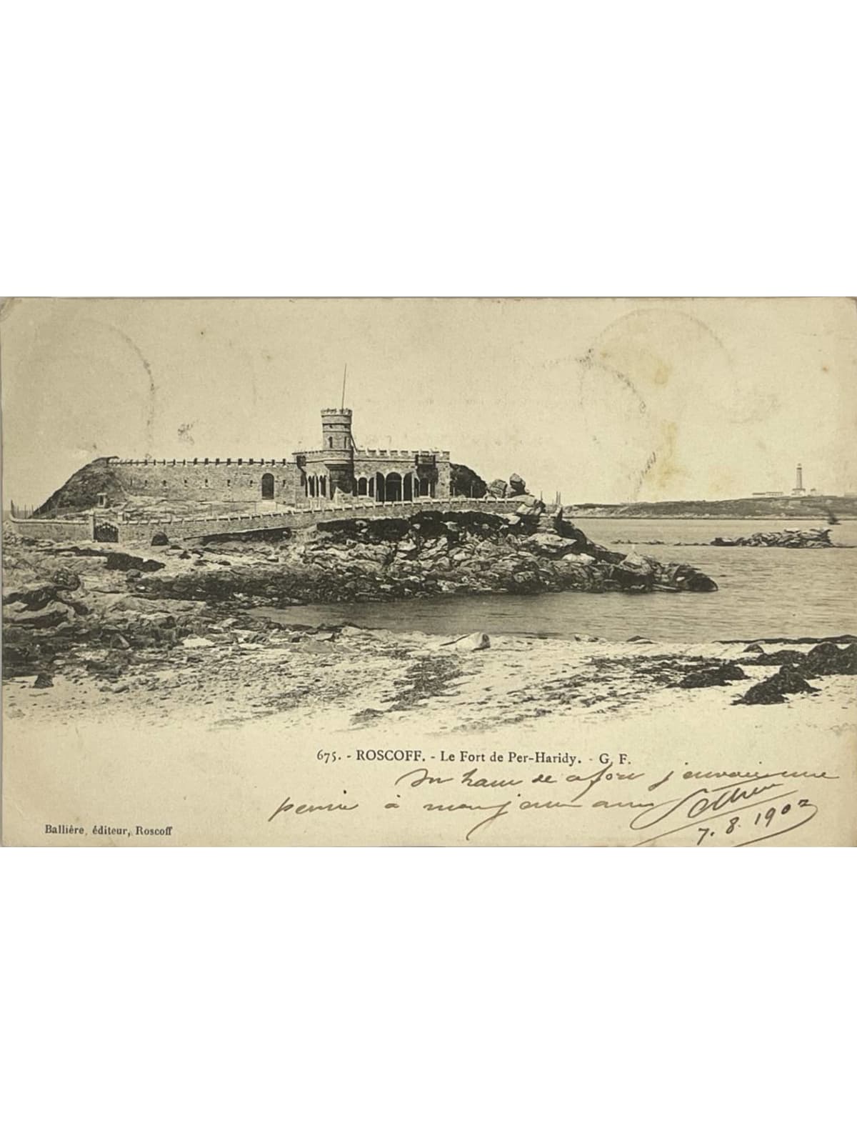 Recto de la carte postale