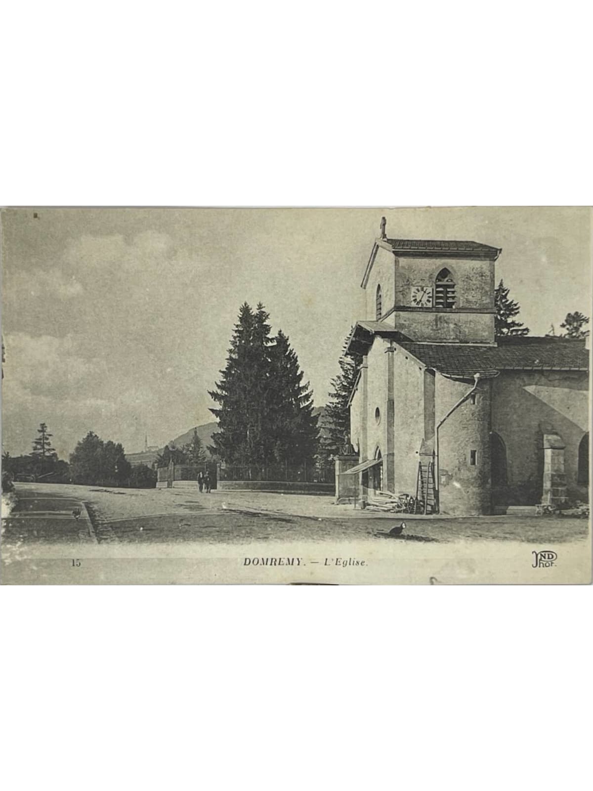 Recto de la carte postale