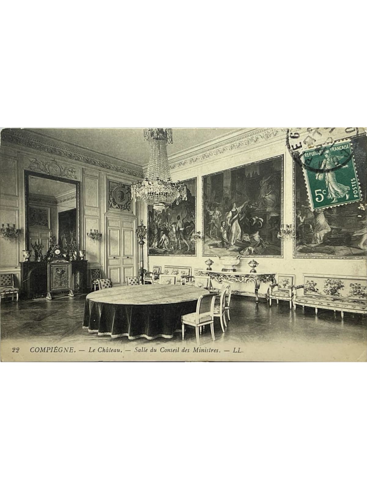 Recto de la carte postale