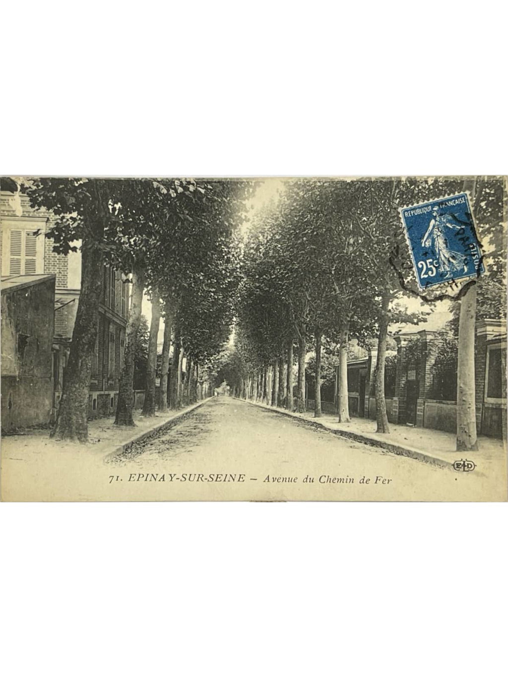 Recto de la carte postale
