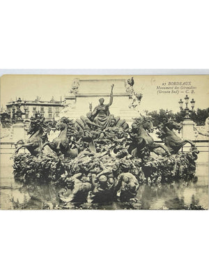 Bordeaux – Monument des Girondins, groupe sud – CPA n° 27