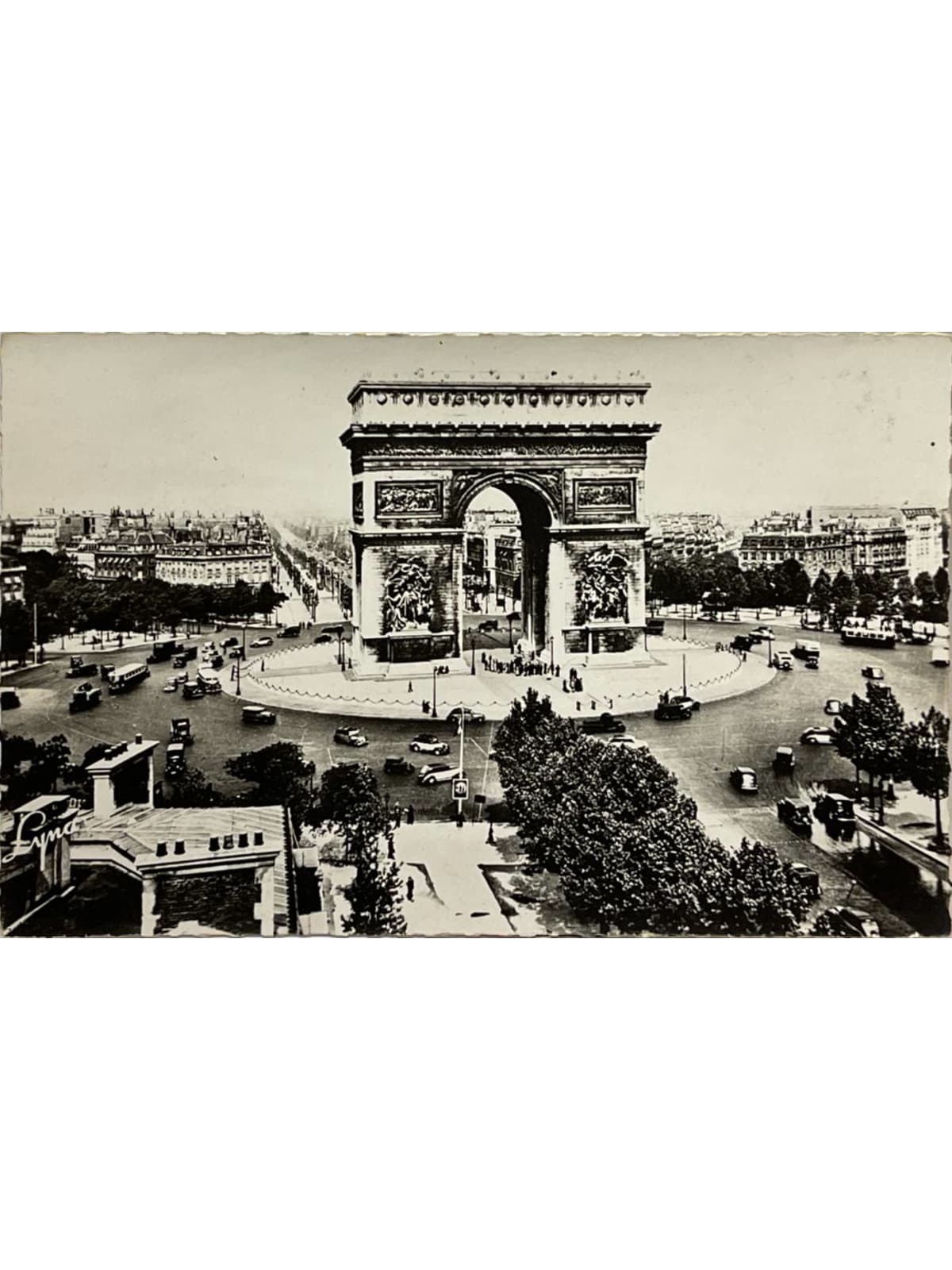 Recto de la carte postale