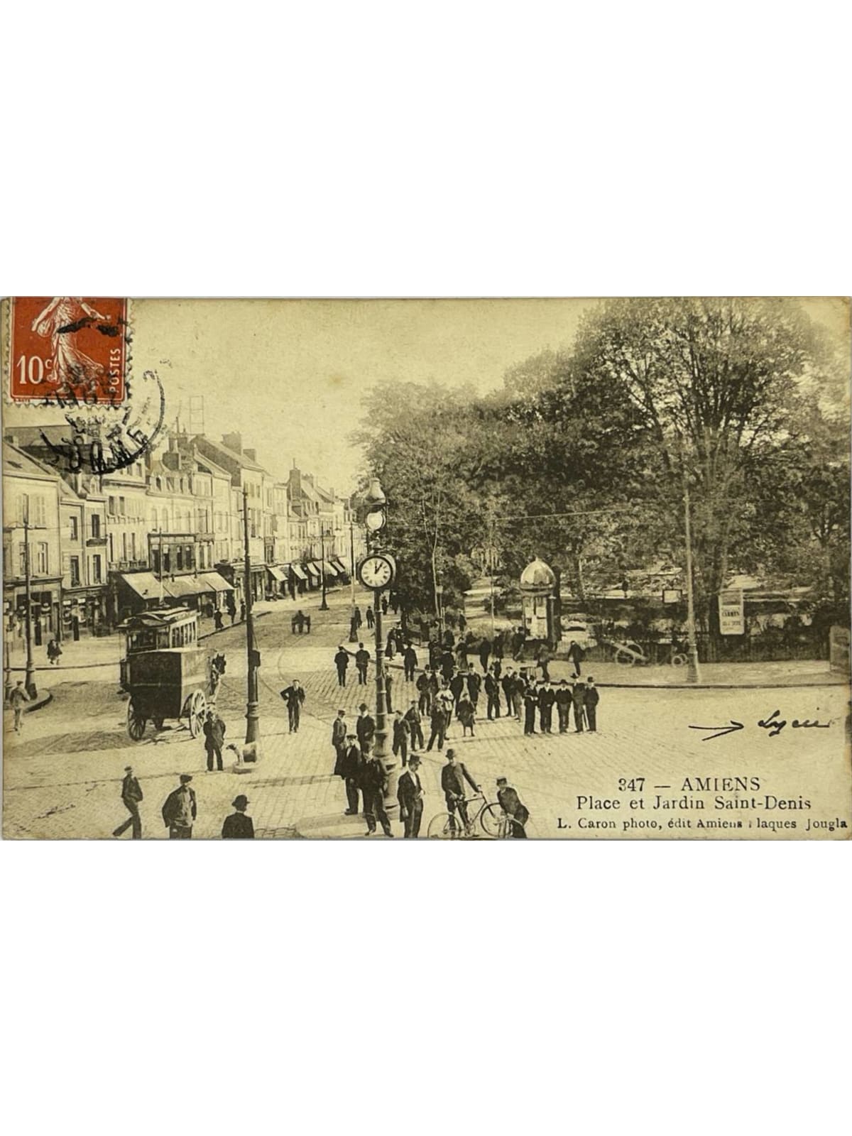 Recto de la carte postale