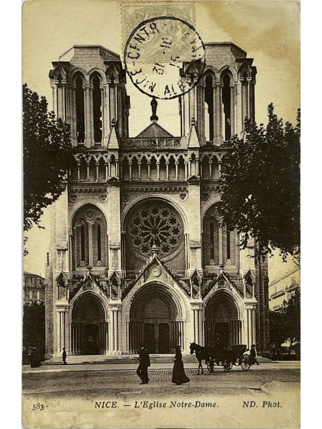 Recto de la carte postale