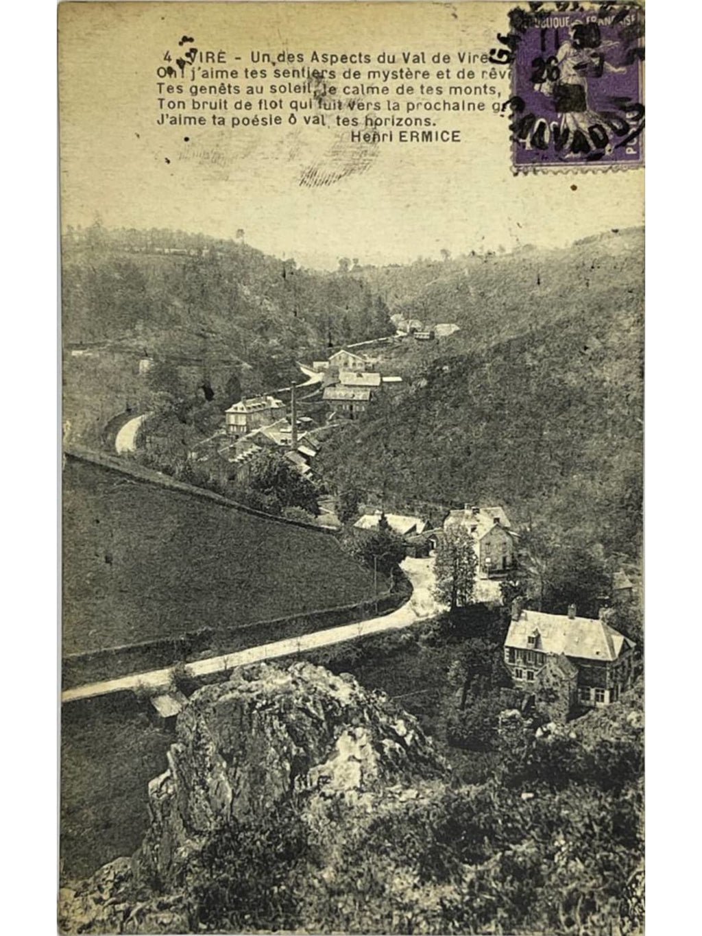 Recto de la carte postale