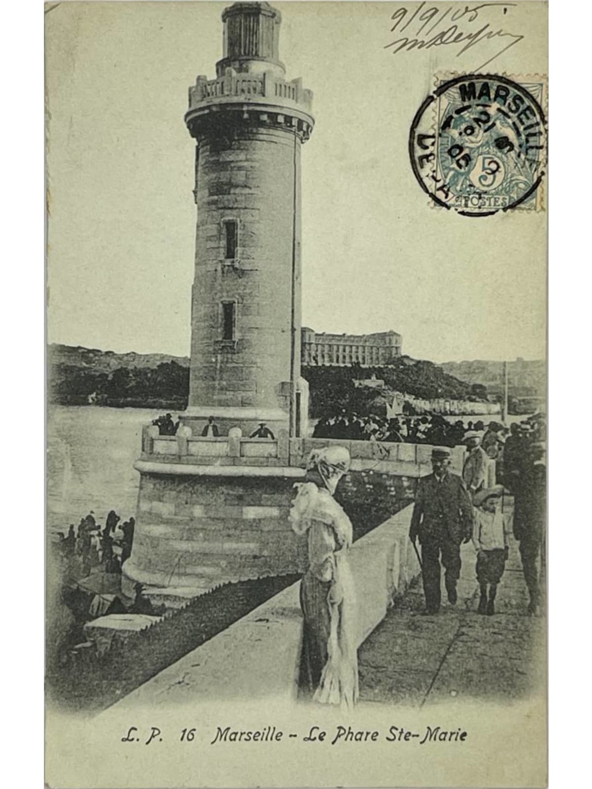 Recto de la carte postale